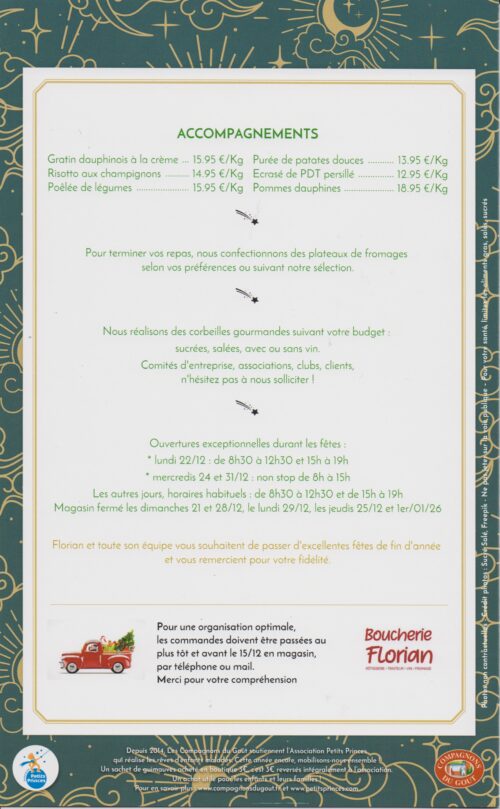 DEPLIANT DES FETES 2025